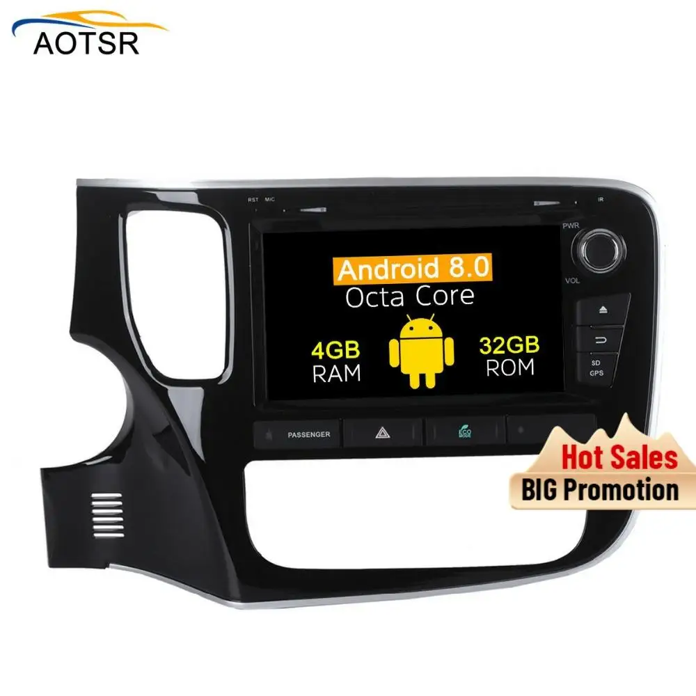 Android 8 0 автомобильный dvd радио плеер для MITSUBISHI OUTLANDER 2014 2017 gps навигация
