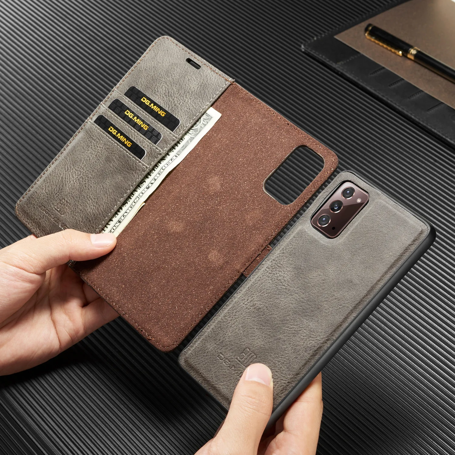 Кожаный чехол DG.Ming для Samsung Galaxy S9 S10 S20 Note10 Plus A50 A70 A31 A51 A71 | Мобильные телефоны и