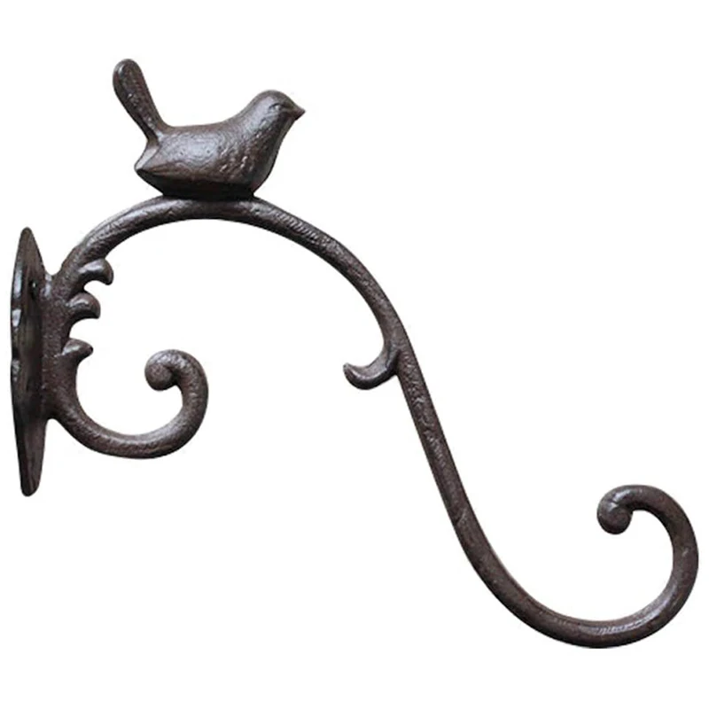

Iron Plant Hangers 10 Inch Deep Hanging Plant Hook Outdoor/Indoor Plant Hanger Bracket Holder For Hanging Basket Plant
