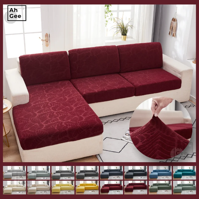 

Эластичный чехол для диванной подушки, водонепроницаемый чехол для диванной подушки, жаккардовые Чехлы для дивана в гостиной, однотонный ч...