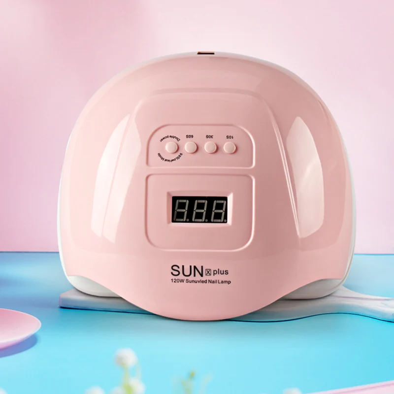 

Handheld Gel UV Light LED Nail Lamp Nail Polish Dryer Painless for Nails Art 120W ZGOOD