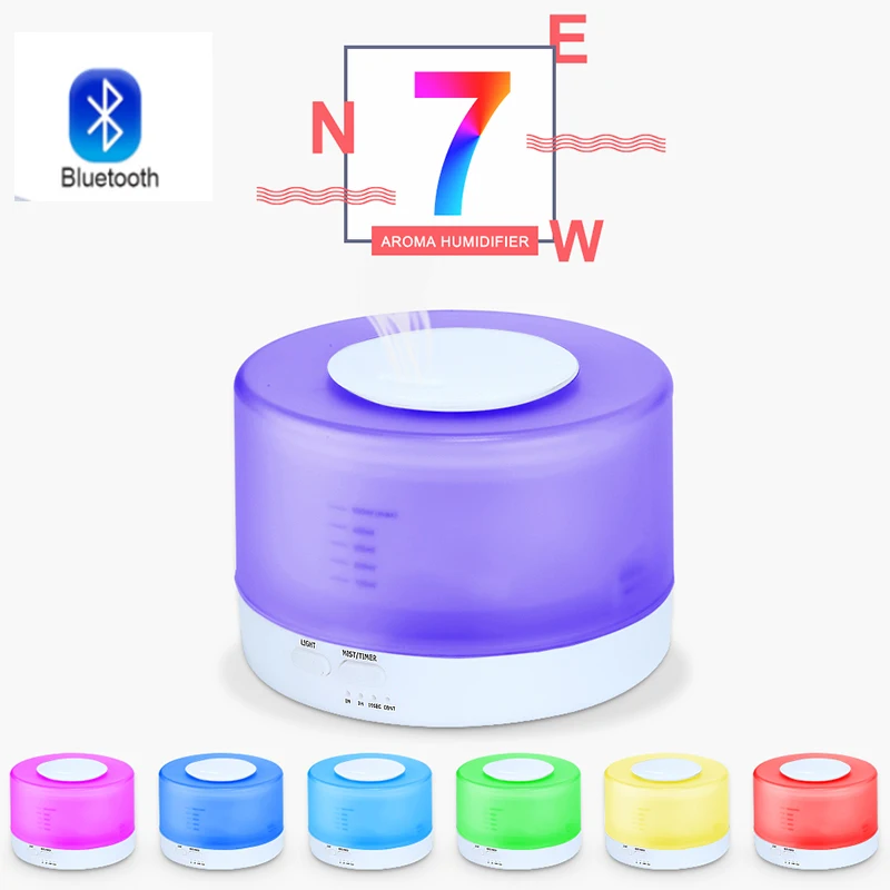 

New 500ml humidifier smart Bluetooth audio aromatherapy machine home office air purifier aromatherapy humidifier