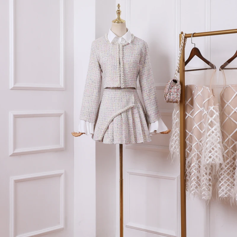 Маленький Бриз костюм женский осенний наряд 3 шт наборы 2019 новый маленький модный