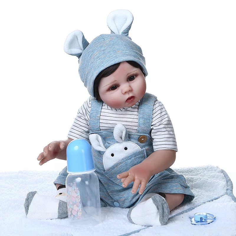 

48 см Boneca игрушка для ванны, все силиконовые куклы Reborn Baby, Com Corpo De, силиконовые детские куклы, детский подарок на день рождения, Рождество, игру...
