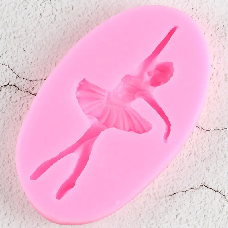 Силиконовые формы с изображением балерины DIY вечерние кексов Топпер конфет глины