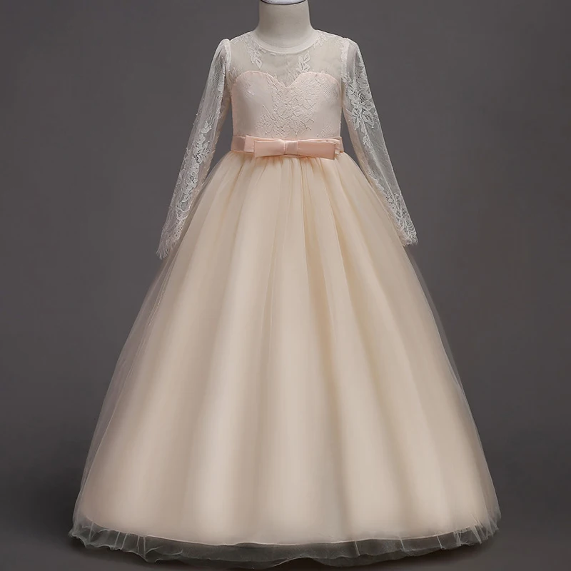 Великолепное платье для причастия открытое кружевное принцессы косплея 2019 г.