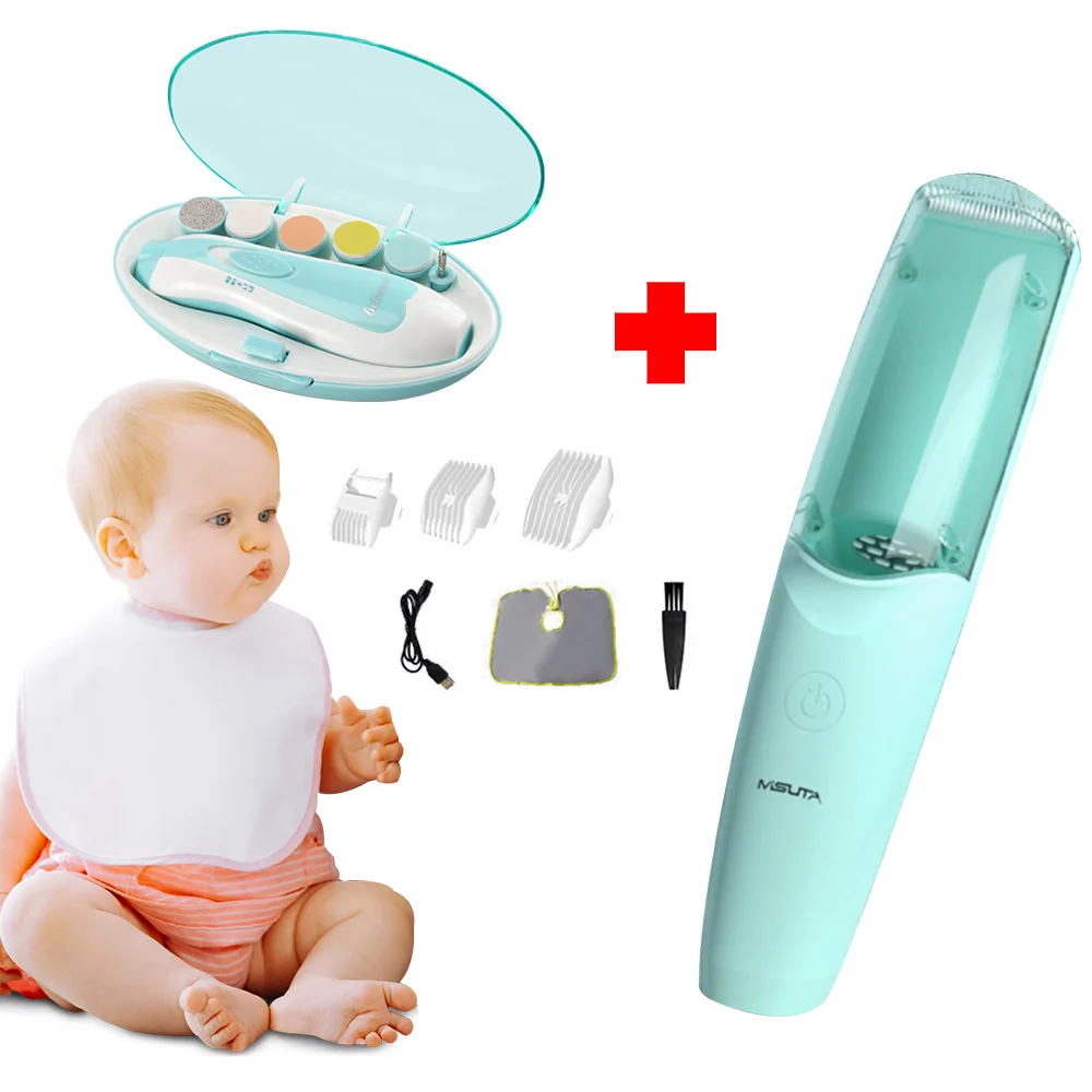 

Baby Care Set Electric Hair clipper + Electric aby Nail Trimmer Smart Child Care Products Barber tools Nail Clipper