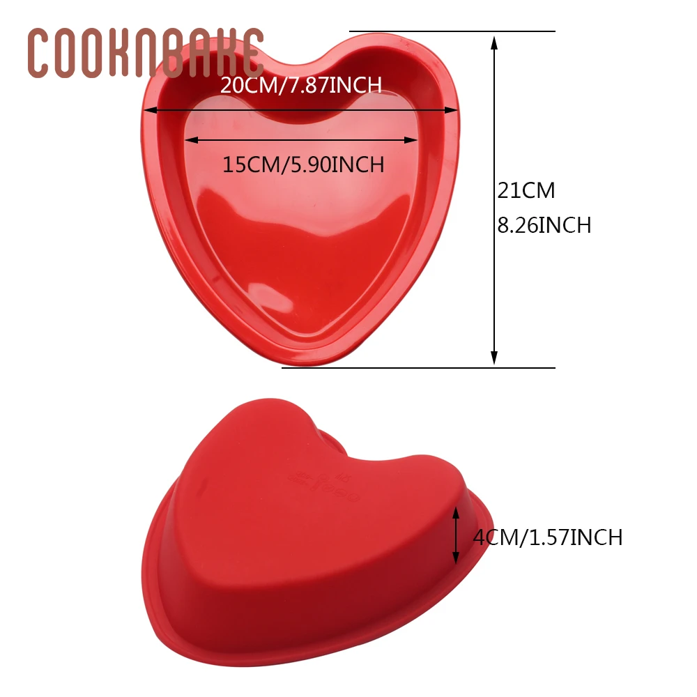 COOKNBAKE силиконовая форма-сердце для мыла, конфет, шоколада, сердца, торта, декоративная форма, силиконовая желе, печенье, кондитерские изделия, инструмент для выпечки