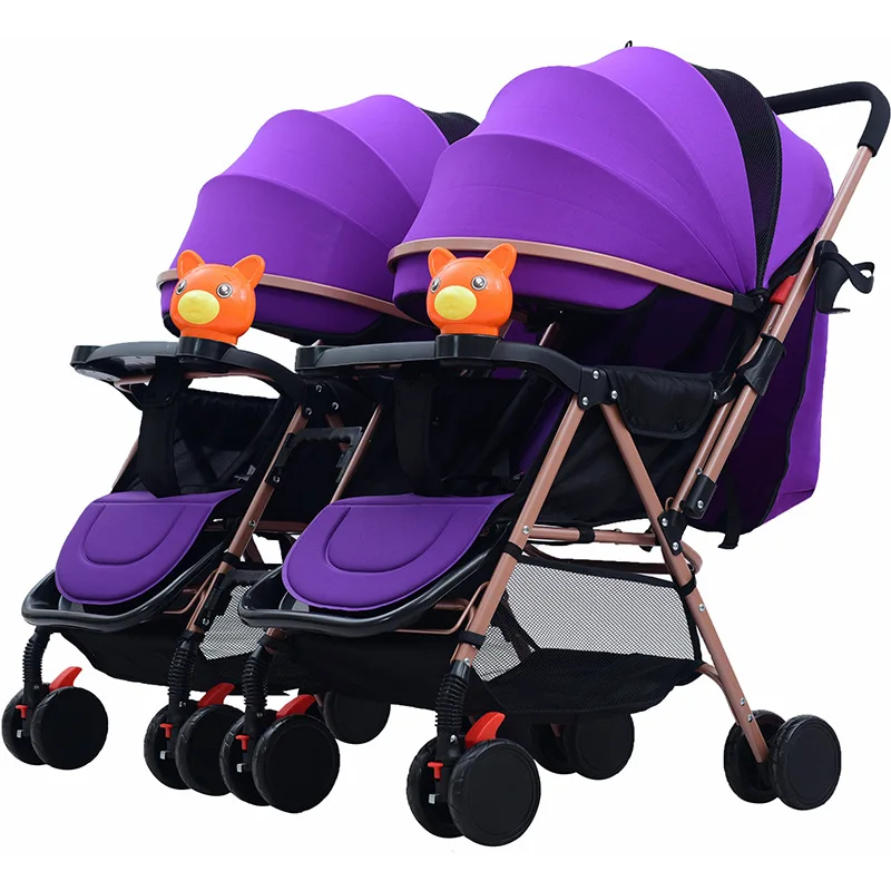 

2021 for twins infants Mutiple Stroller Folding Travel Stroller light weight baby carriages Umbrella pram Trolley