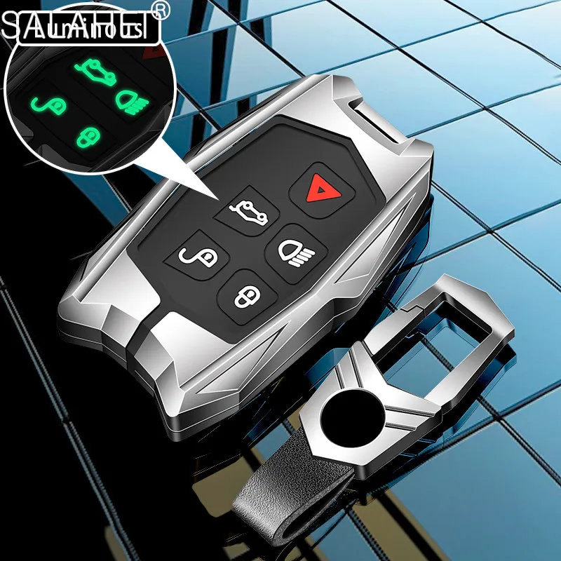 

New Car Key Case Remote Aluminum Alloy Key Cover For Land Rover RANGE ROVER SPORT Freelander 2 DISCOVERY 4 5 Evoque XE XJ XJL XF