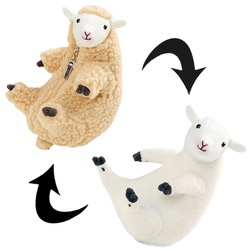 

2021 Exclusive Sheep Plush Toy Anime Kawaii Sheep Plush with Clothes Removable Sheep Plushie For Baby Soft Animal Stuffed Dolls