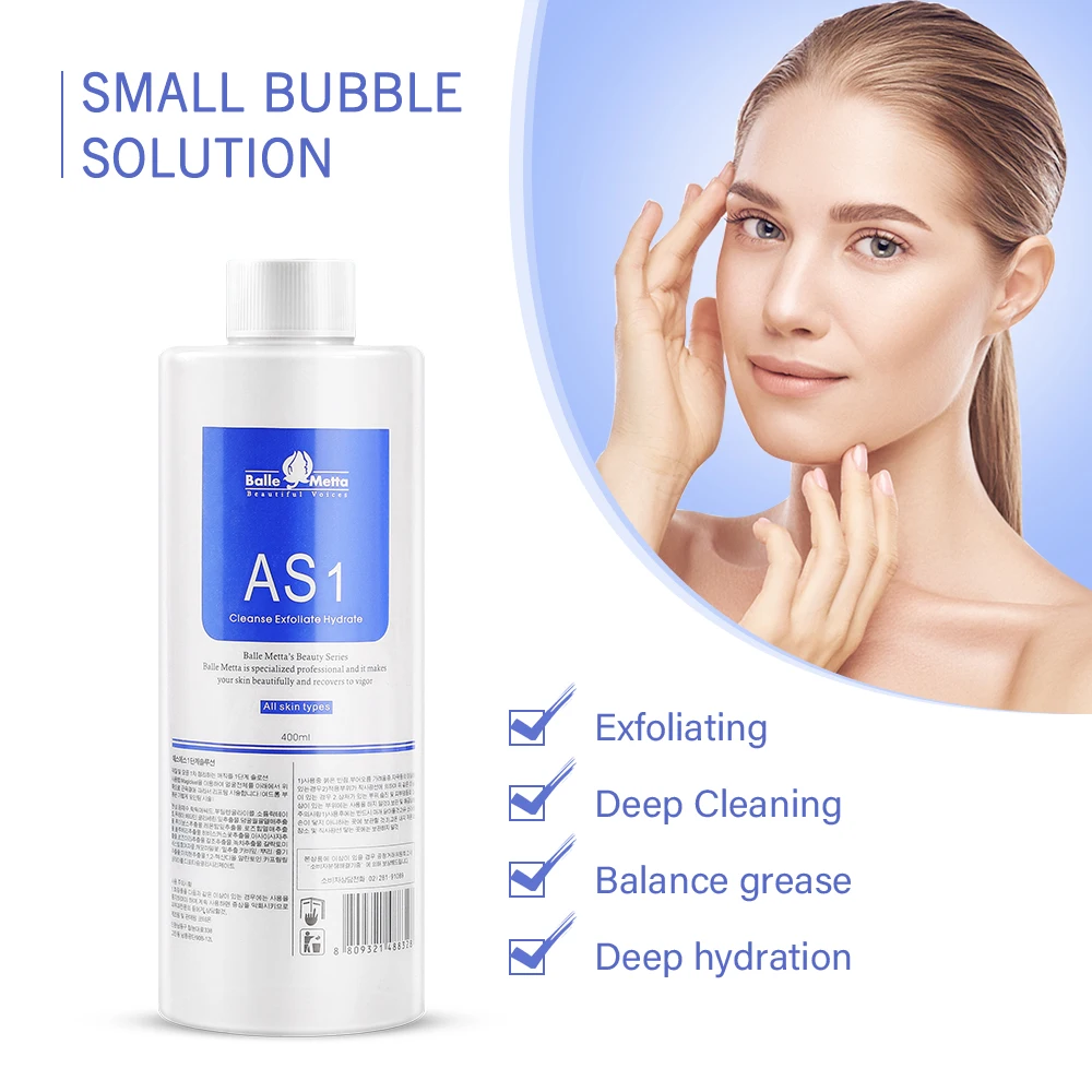 

Serum Aqua Peeling Solution Skin Clear Essence Product Hydra Facial Serum for Hydrafacial Machine Skin Deep Cleaning 400ml