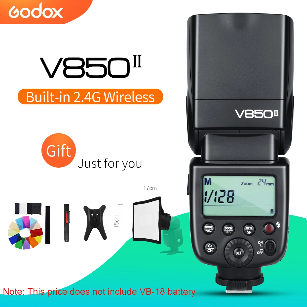 Вспышка Godox V850II GN60 2 4G с беспроводной системой X для цифровых зеркальных камер (без
