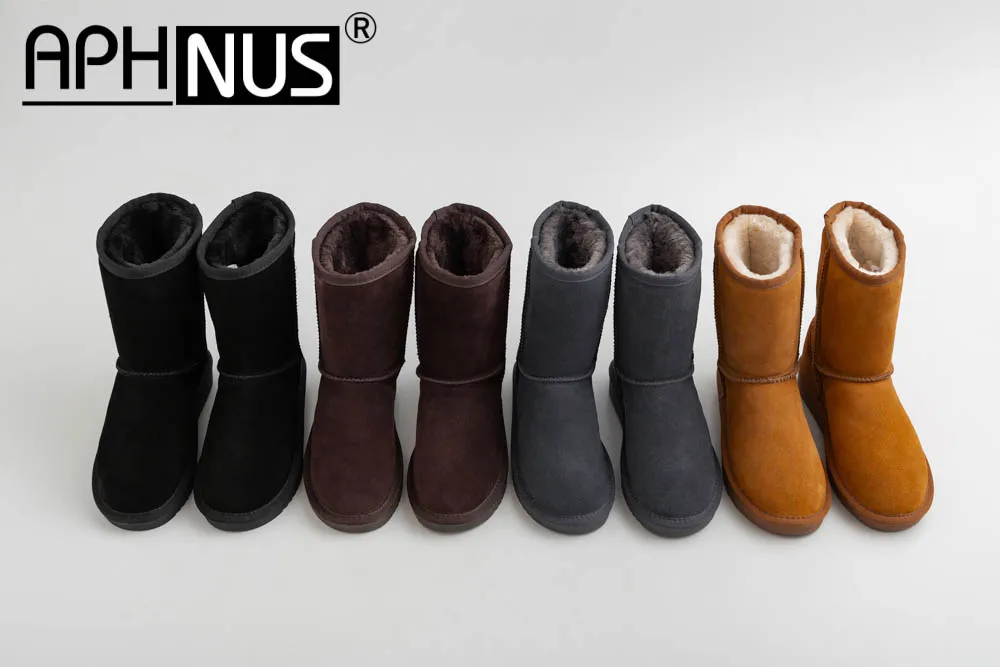 

APHNUS Womens Boots Short Ankle Booties Flats Woman 2020 Shoes For Women New Boot