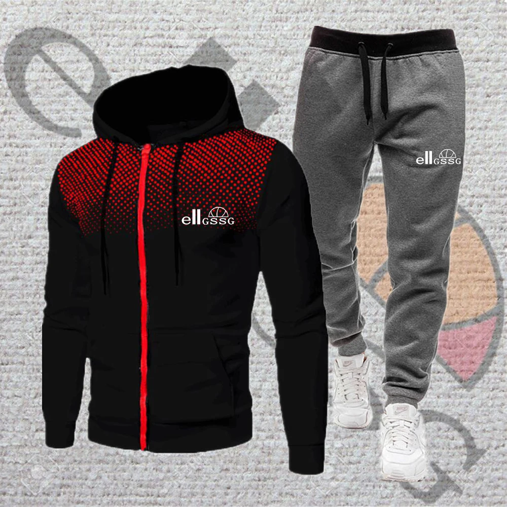 

2021 Hot Sale Spring/Autumn Fashion Men's Hooded Sweatshirt Solid Color Suit Men's Fitness Workout Leggings Brand Clothing