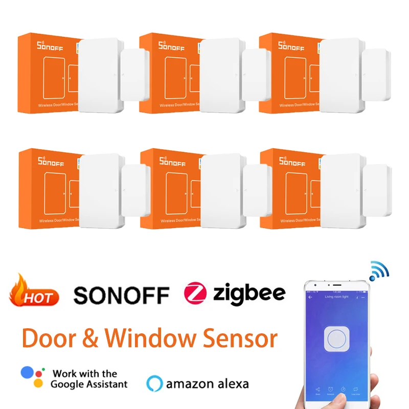 Беспроводной датчик дверей/окон SONOFF SNZB-04 ZigBee 30 шт. включения/выключения