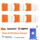 Беспроводной датчик дверейокон SONOFF SNZB-04 ZigBee, 30 шт., датчик включениявыключения, оповещение через приложение eWeLink, система безопасности умного дома