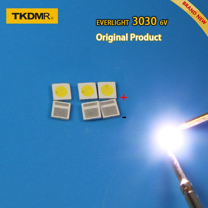 TKDMR 120 шт. светодиодная подсветка для телевизора 1 8 Вт 3030 6 В Комплект Электроники