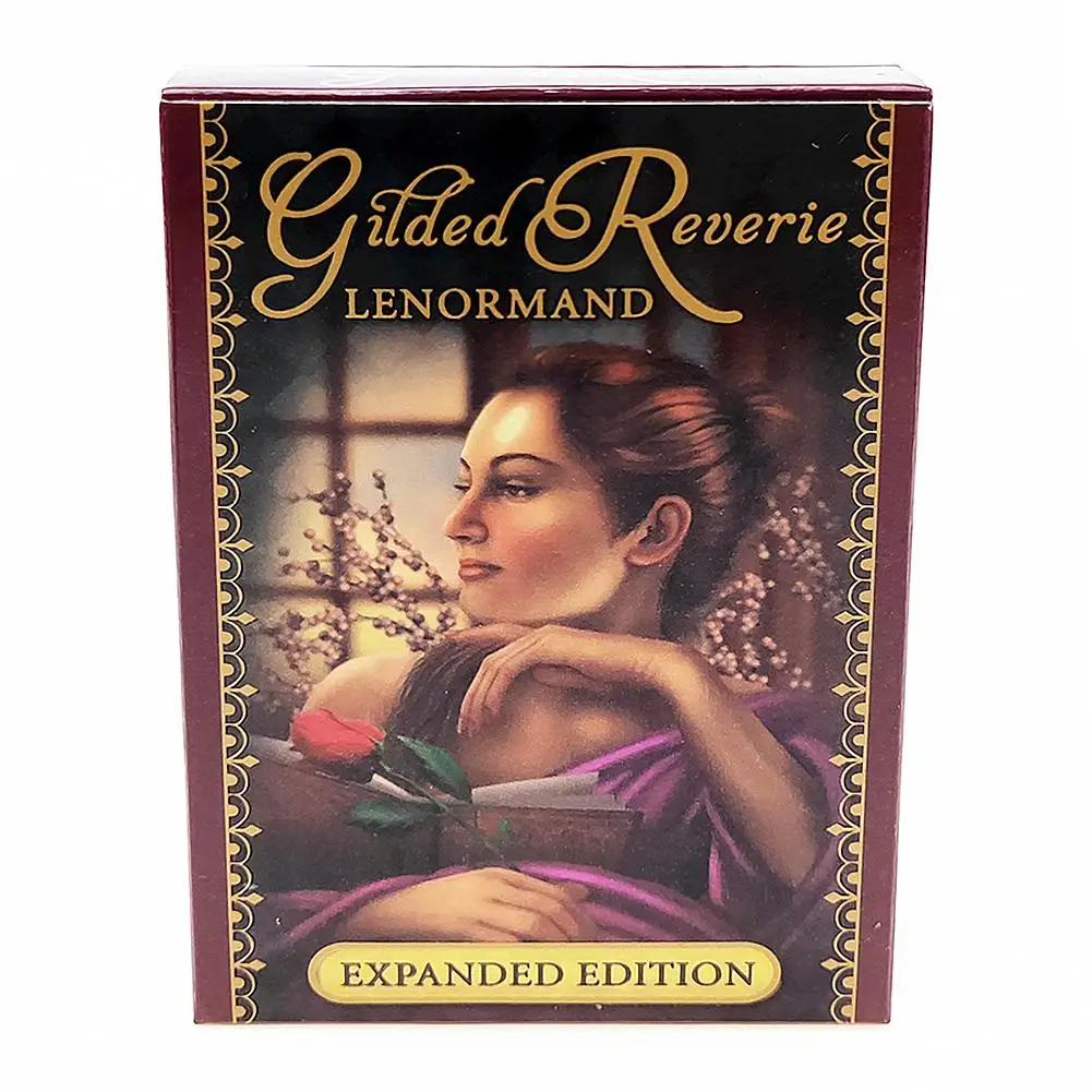Золотой Reverie Lenormand Oracle Cards колода раскроет ваше истинное Я и вашу