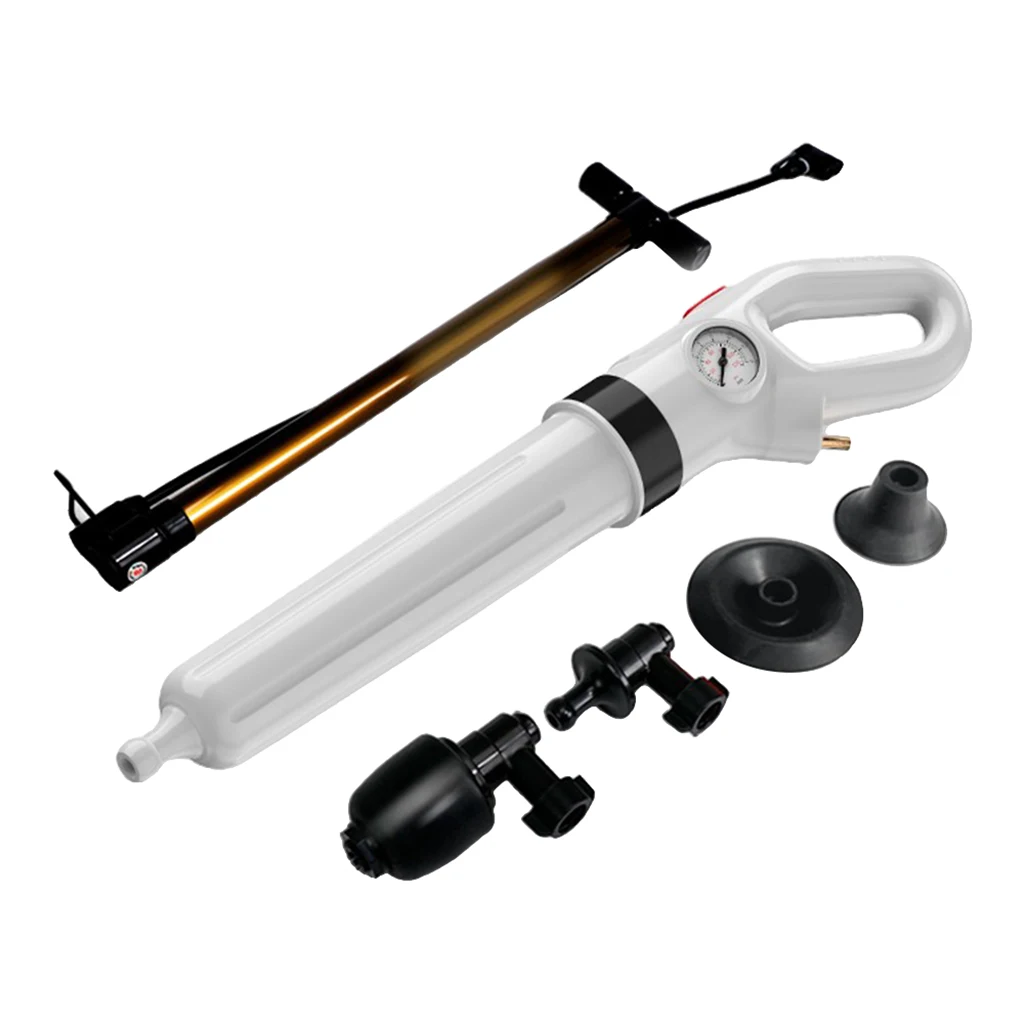 

Toilet Air Pressure Plunger Pump Kits Air Drain Blaster Augers Detachable