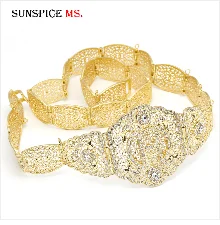 SUNSPICE-MS для женщин на Закавказье, нагрудник, свадебный пояс, этнические свадебные украшения, аксессуары для свадебного платья, винтажные металлические украшения