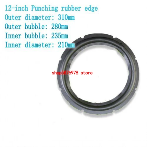 

1pcs 12"inch Speaker surround rubber Edge Home Audio repair ripple Punching