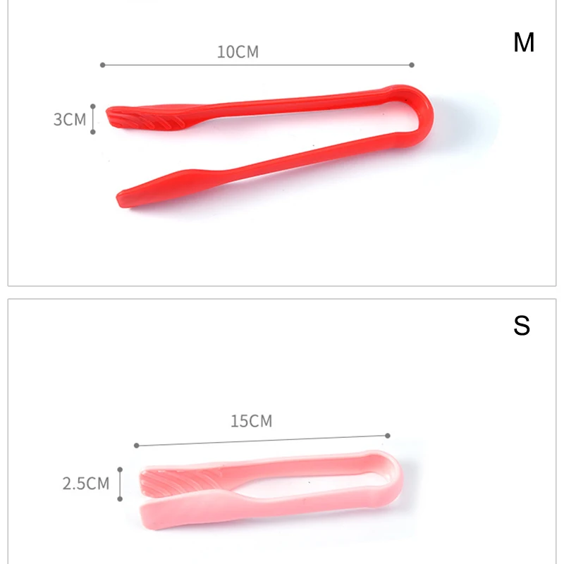 

3PCS Food Tongs Set 10/14/25cm Cooking Clamp Food Grade PP Material Barbecue Tool Accessories for Kitchen Baking Food 889