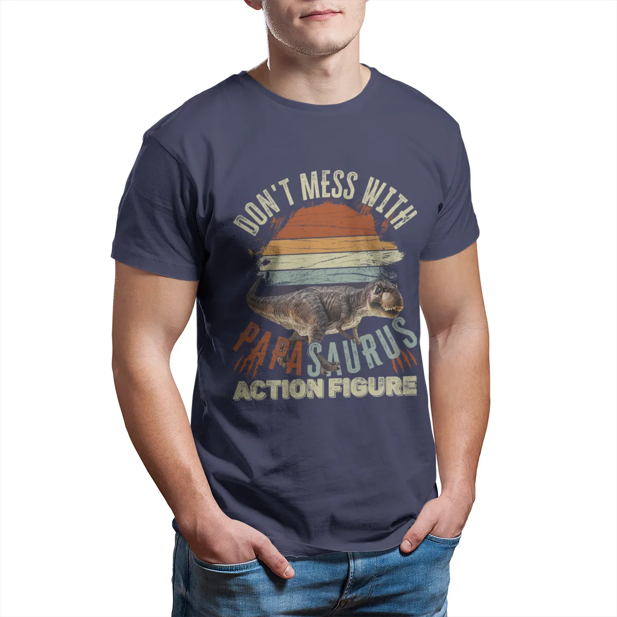 

Papasaurus Vintage Male Essentials print 2021 Unisex High Quality Tees 139211