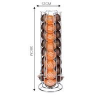 simple and lightweight gift 1824 pcs capsule rack coffee pod holder stand storage shelves for dolce gusto capsule