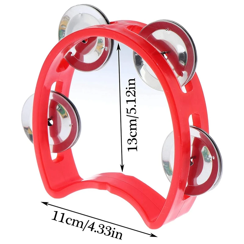 8 шт. пластиковые перкуссионные табурины с 4 колокольчиками | Дом и сад