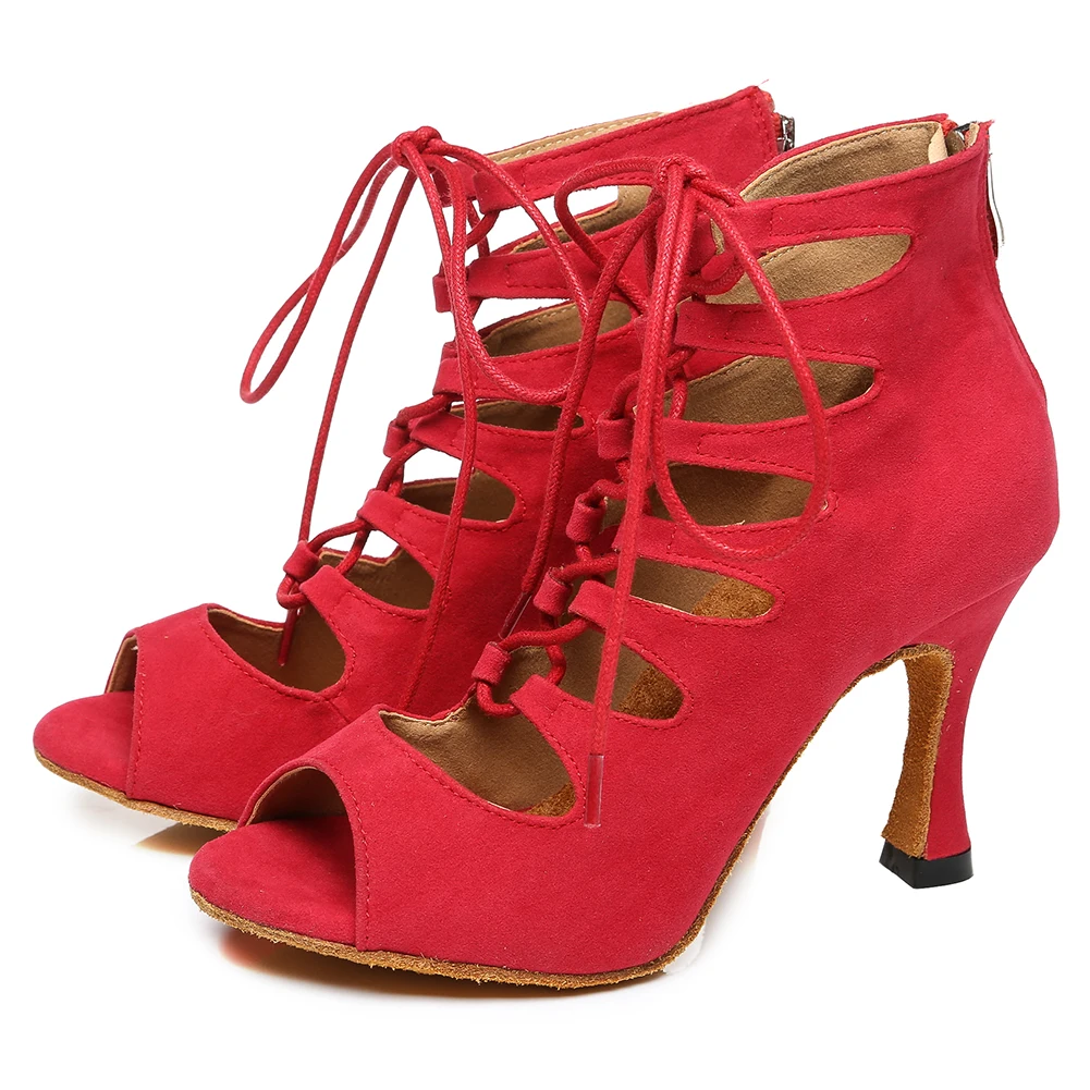 DKZSYIM обувь для женщин Резиновые сапоги на шнуровке в Туфли латинских танцев