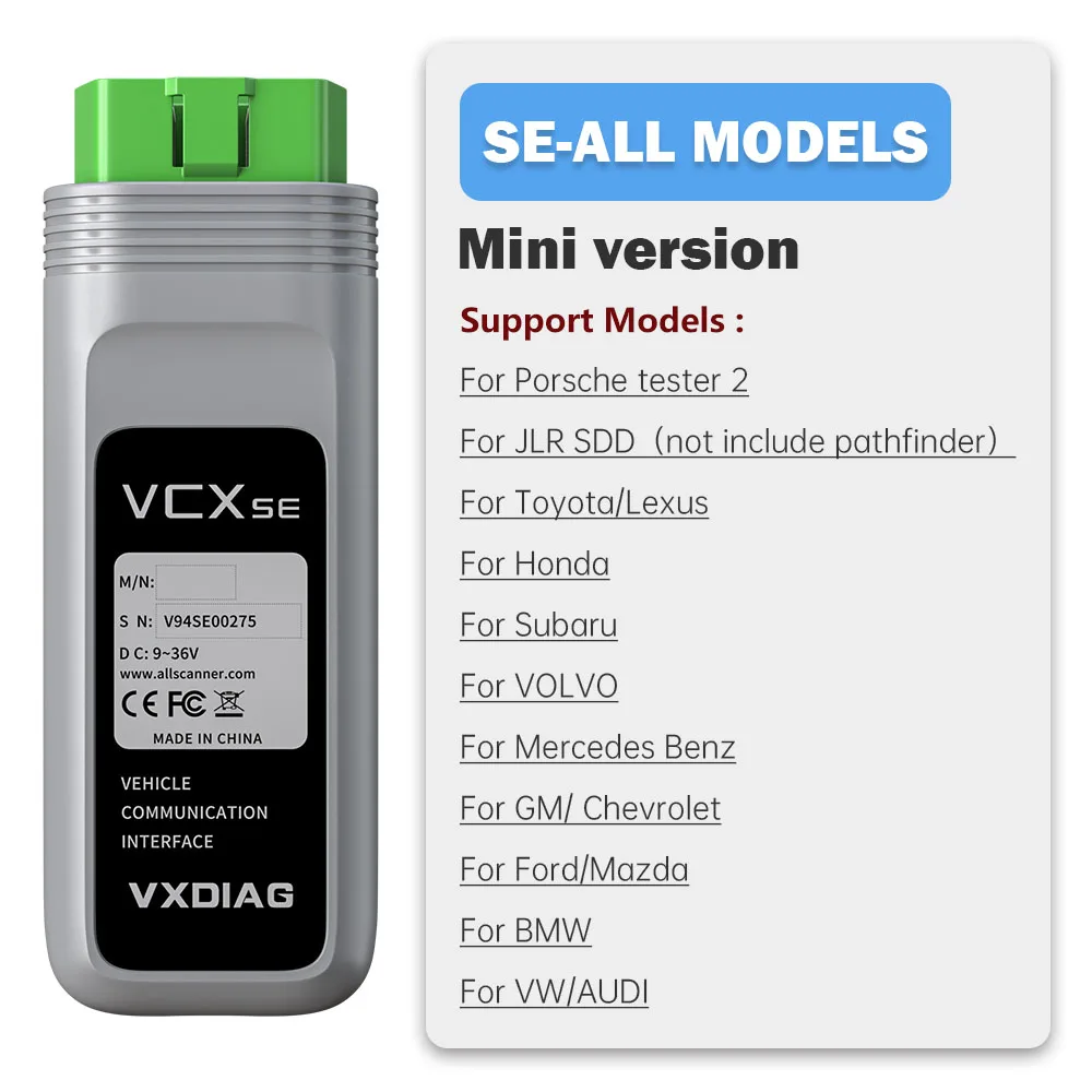 VXDIAG Mini VCX SE OBD2 Code scanner For All Models with T420 Laptop car diagnostic auto Ford V122 Mercedes Benz BMW |