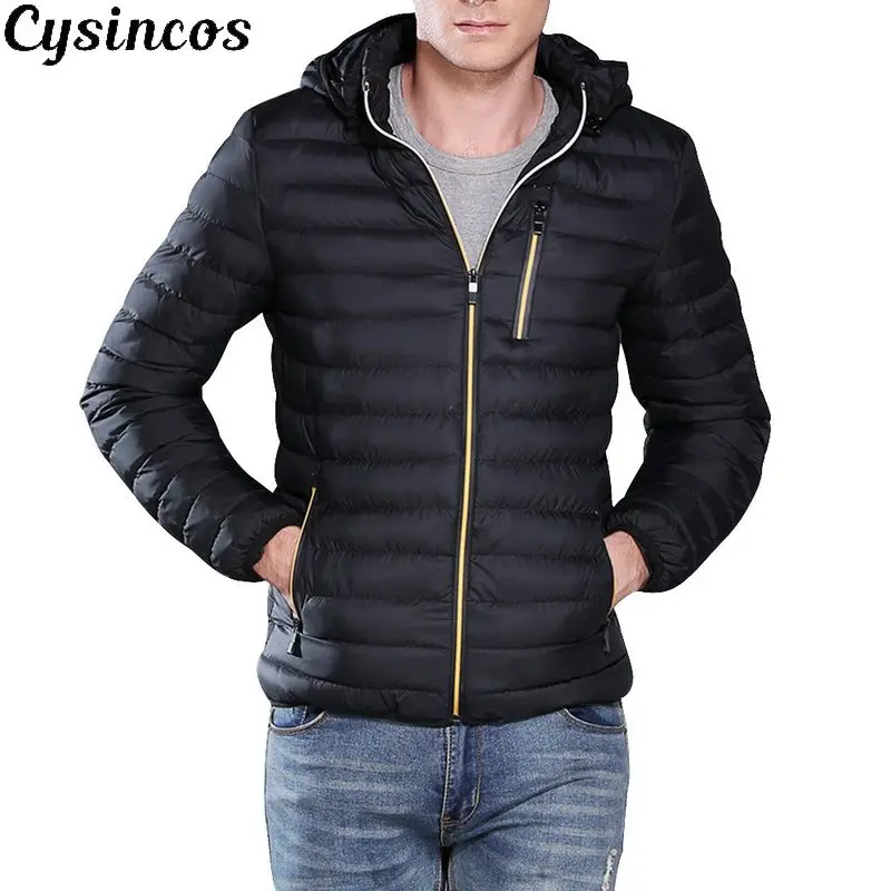 CYSINCOS новинка куртки парка для мужчин осень зима теплая верхняя одежда бренд