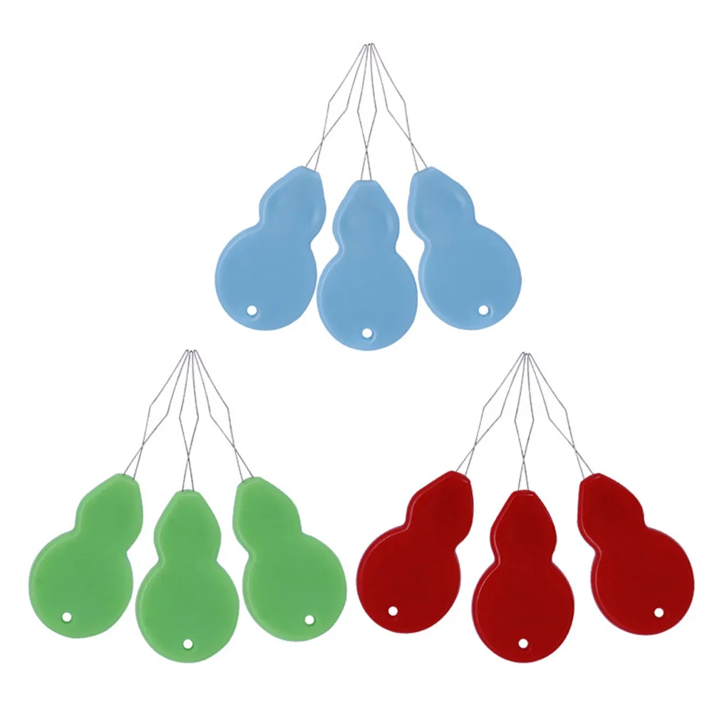 

10/50pcs/set Hand Sewing Stitch Wire Needle Threader Thread Guide Tool Needlework DIY Craft Tool Color Random