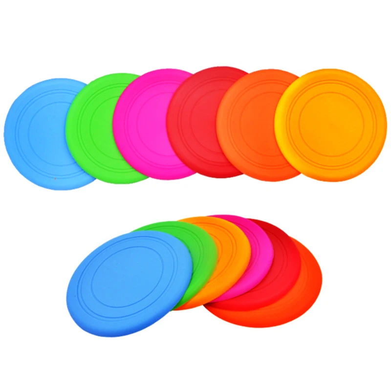 

Funny Silicone Flying Saucer Dog Cat Toy Dog Game Soft Pet Flying Discs Resistant Chew Puppy Training Interactive Dog Supplies