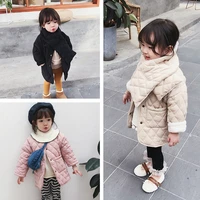 2020 new winter item girl warm thick coat with scarf three colors