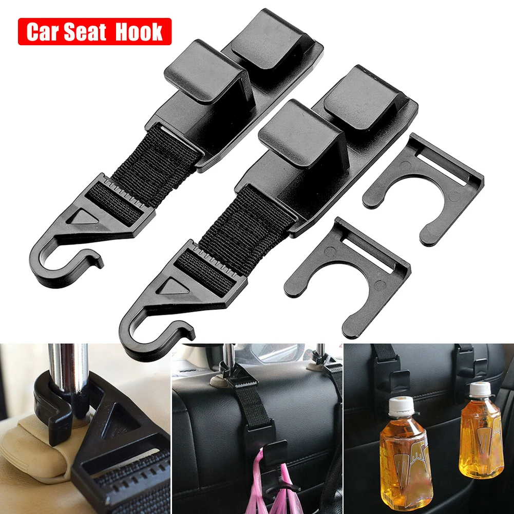 

2pcs Auto Car Seat Headrest Coat Hook Purse Bag Hanger Hanging Organizer Holder Car Interior Accessories For Dropshipping