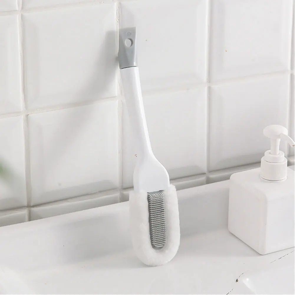 Подвесные отверстия пластиковые мягкие щетинки для мытья одежды обувь щетка