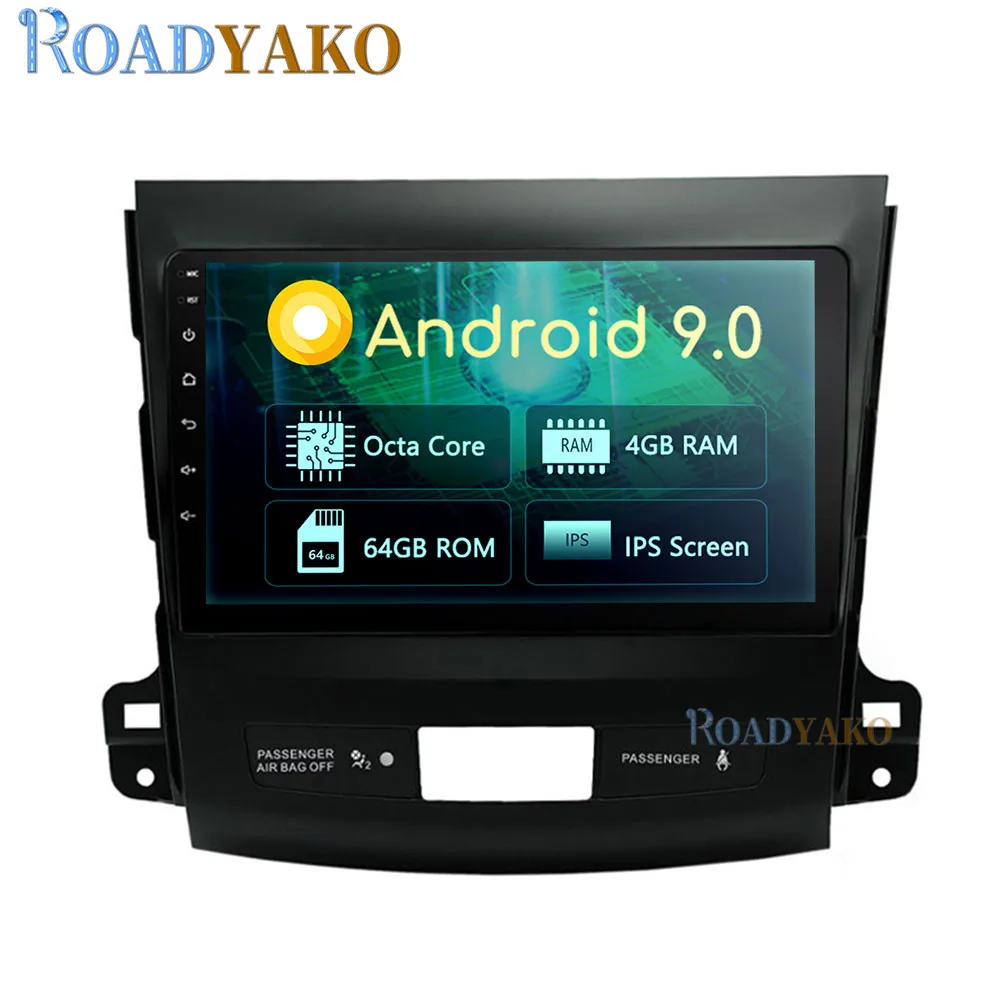 

Автомобильный мультимедийный видеопроигрыватель 9 дюймов, Android, для Mitsubishi Outlander 2007-2013, стерео, авто радио, GPS, навигация, плеер 2 Din