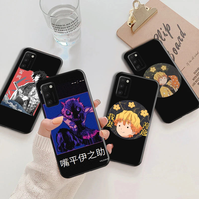

Cartoon Anime Demon Slayer Phone Case For Samsung Galaxy A52 4G 5G A72 S8 S8 Plus S9 S9 Plus S10 Lite S20 S20 FE Coque Soft TPU