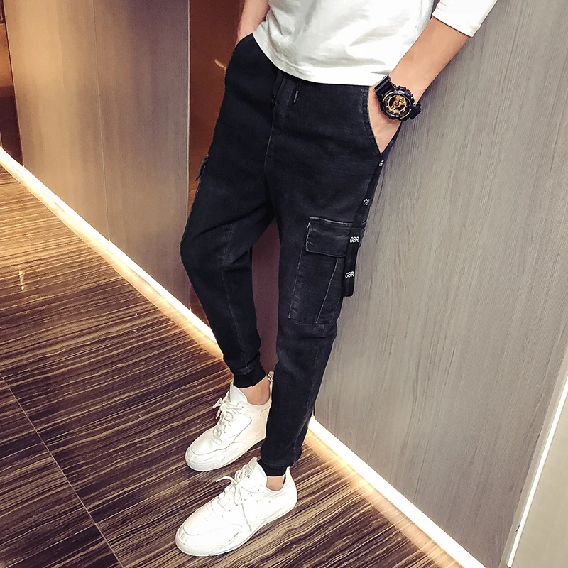 Мужские брюки карго 2019 шаровары джоггеры спортивные штаны в стиле Харадзюку хип