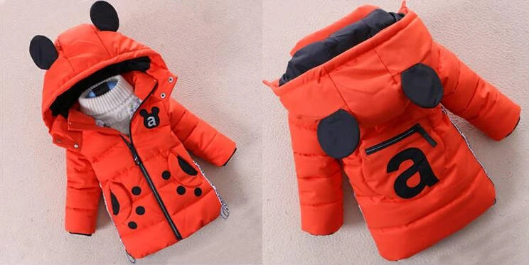 Children Boys Winter New Down Cotton Jackets Little Boys Outwear Clothing Kids Parka Warm Thicken Coat For Boys Clothes Suit