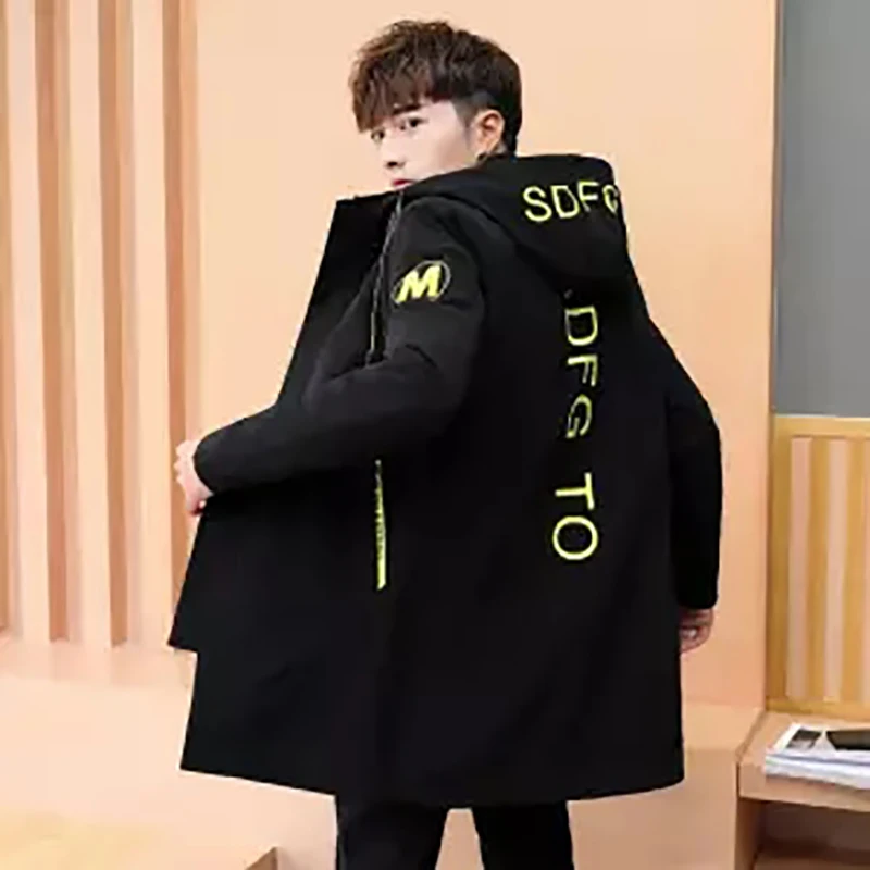 Весенние осенние куртки пальто с капюшоном модная повседневная брендовая