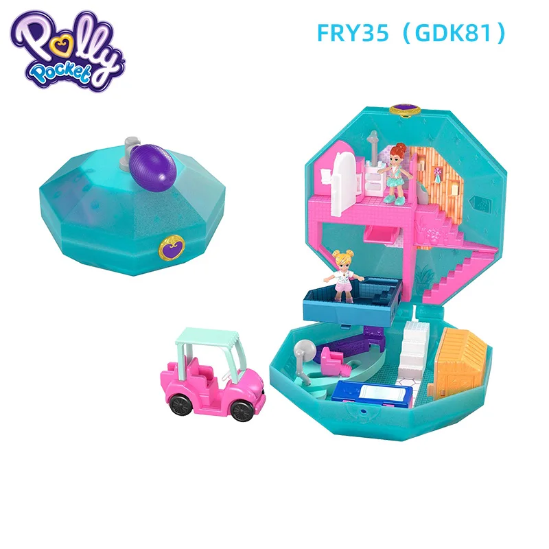 GDK81 Оригинальная карманная кукла Mattel Polly, скрытый мир, мини-сцена, домашние игрушки для девочек, для детей, Русалочка, детская игрушка, матрешки, куклы - Цвет: GDK81