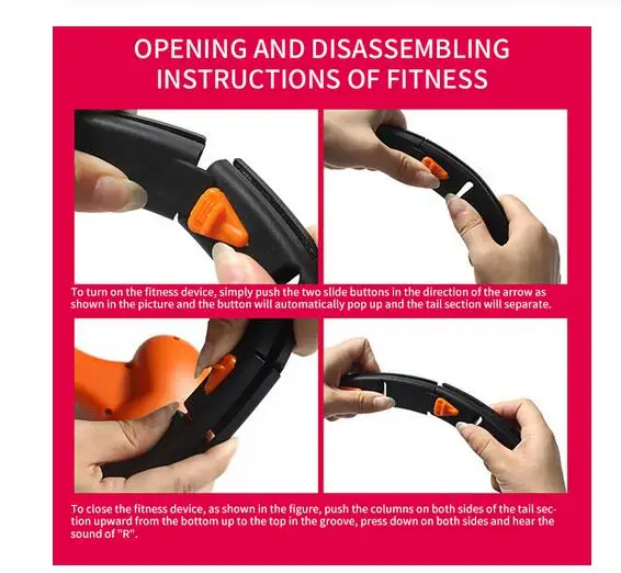 Спортивные обручи портативный обруч съемный для йоги тренажер талии Тренировка