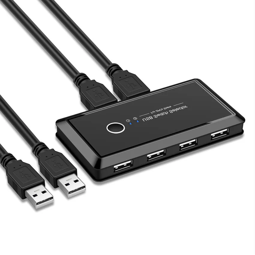 USB Switch Selector KVM Switcher for 2 PC Sharing 4 Devices Keyboard Mouse Scanner Printer Computer | Компьютеры и офис