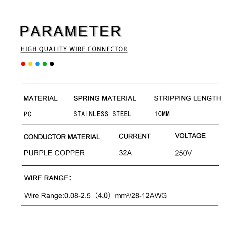 5 шт. прозрачный 1 во множестве вне Быстрый сплиттер подключаемый провод разъемы