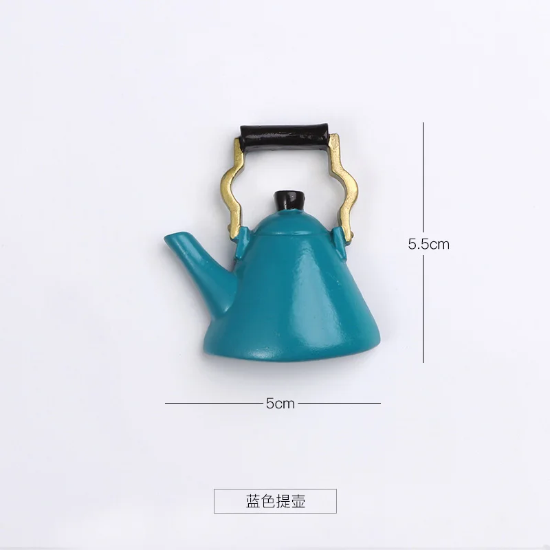 kettle Магнитный пищевой магнитик на холодильник креативный магнитик на холодильник магнитная паста скандинавские ins мультфильм Милая Магнитная паста доска для сообщений - Цвет: kettle