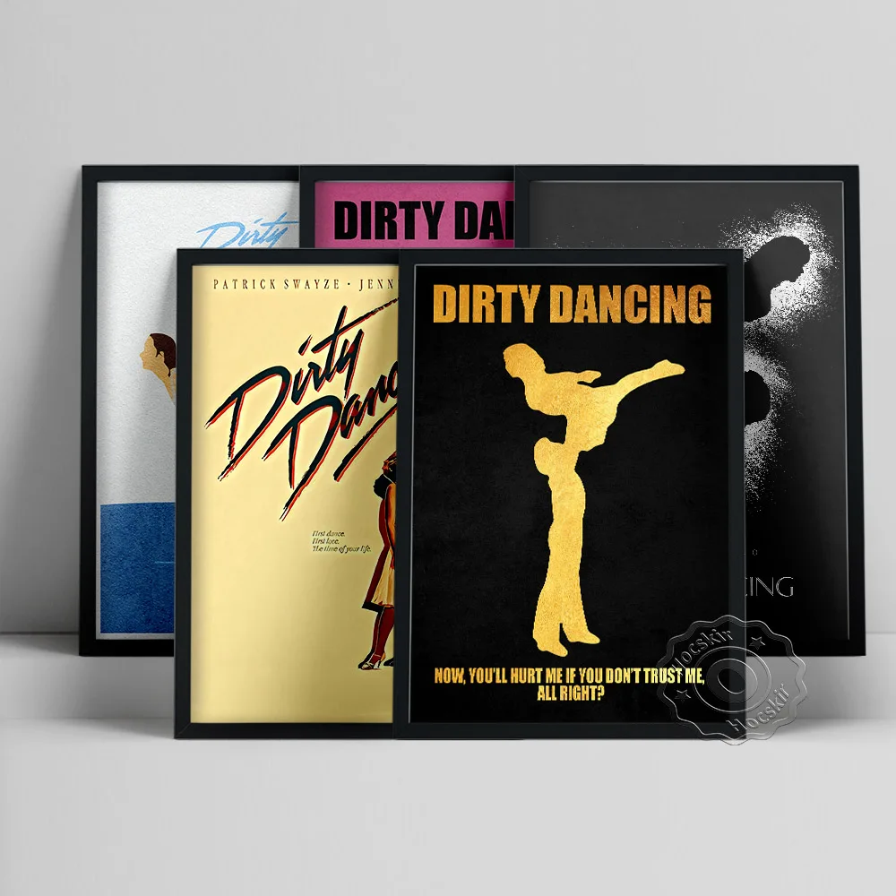 

Dirty Dancing Poster, Classics America Love Movie Wall Painting, Dance Film Character Prints Art, Double Dance Background Mural