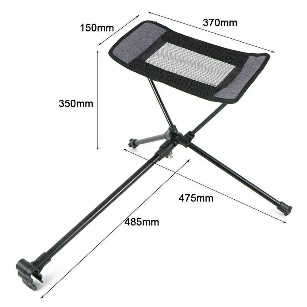 

Outdoor Folding Chair Portable Barbecue Footstool Aluminum Recliner Chair Footrest Camping Leisure Universal Outdoor R5K0